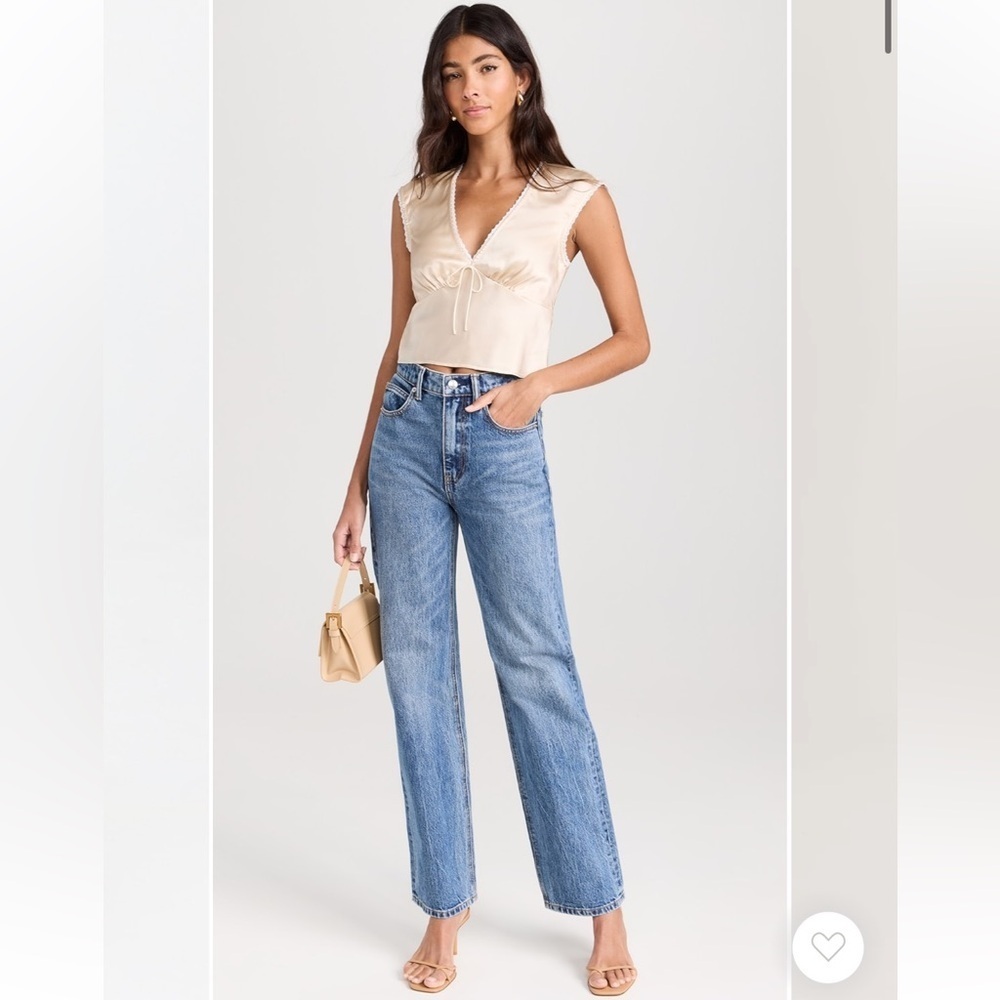Re/done 90s high rise loose jeans in worn blue